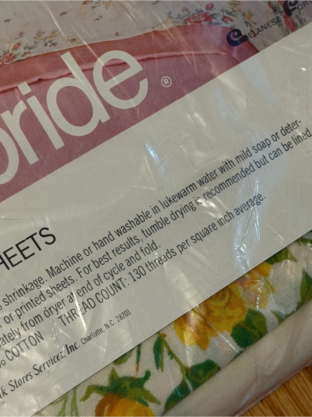 🆕 StatePride NOS cotton poly double full flat sheet yellow roses 81”x96” Carmen